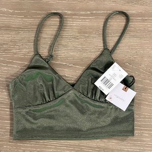 Satin crop top from Dry Goods